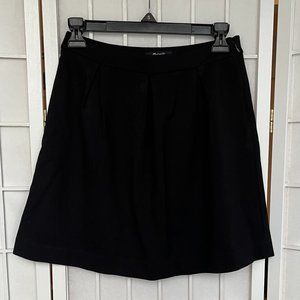 MADEWELL Black Skater Skirt (Size 4)